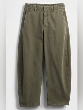 Gap Mid Rise Twill Barrel Pants
